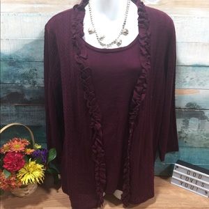 Sag Harbor sweater top size Large